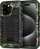 Case for iPhone 16 Pro Max with Waterproof Metal Frame + Built - in Screen Protector