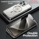 Magnetic Case for iPhone 16 Pro Max with 360° Full Body Protection, Double-Sided Tempered Glass