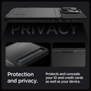 iPhone 15 Pro Case Military Grade Protection Card Holder - Black