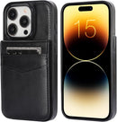 iPhone 15 Pro Case Wallet Credit Card Holder Flip Premium Leather Protective Cover