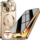 iPhone 15 Pro Max Full Body Bumper Cover Built - in 9H Glass - Blue