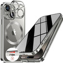 iPhone 15 Pro Max Full Body Bumper Cover Built - in 9H Glass - Blue