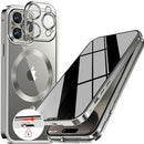 iPhone 15 Pro Max Full Body Bumper Cover Built - in 9H Glass - Blue