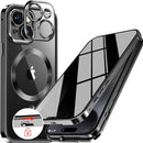 iPhone 15 Pro Max Full Body Bumper Cover Built - in 9H Glass - Blue