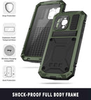 iPhone 15 Pro Metal Camera Protector Military Rugged Heavy Duty Shockproof Case