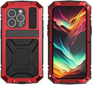 iPhone 15 Pro Metal Camera Protector Military Rugged Heavy Duty Shockproof Case