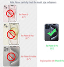 iPhone 15 Pro Military Grade Protective Heavy Duty Full Body Cover Metal Bumper Stand Silicone Protector