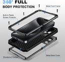 iPhone 15 Pro Waterproof Metal Heavy Duty Full Body Protective Case