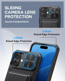 iPhone 16 Case Wallet with Card Holder Wallet Phone Case Dark Purple