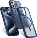 Case for iPhone 16 with MagSafe Compatibility, Slim Shockproof Protective Cover with Magnetic Alignment
