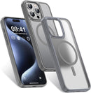 Case for iPhone 16 with MagSafe Compatibility, Slim Shockproof Protective Cover with Magnetic Alignment