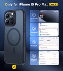 Case for iPhone 16 with MagSafe Compatibility, Slim Shockproof Protective Cover with Magnetic Alignment