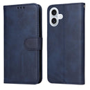 iPhone 16/17 Series Classic Calf Texture Flip Leather Phone Case