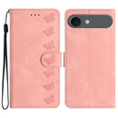 iPhone 16/17 Series Seven Butterflies Embossed Leather Phone Case