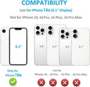 iPhone 16E Wallet Leather Kickstand with Card Holder Wallet Case