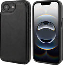 iPhone 16E Wallet Leather Kickstand with Card Holder Wallet Case