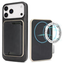 iPhone 17 Slim MagSafe Ring Magnetic Card Bag Leather Phone Case