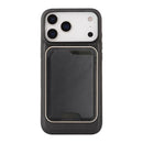 iPhone 17 Slim MagSafe Ring Magnetic Card Bag Leather Phone Case