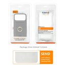 iPhone 17 Strong MagSafe Ring Magnetic Card Bag Holder Leather Phone Case