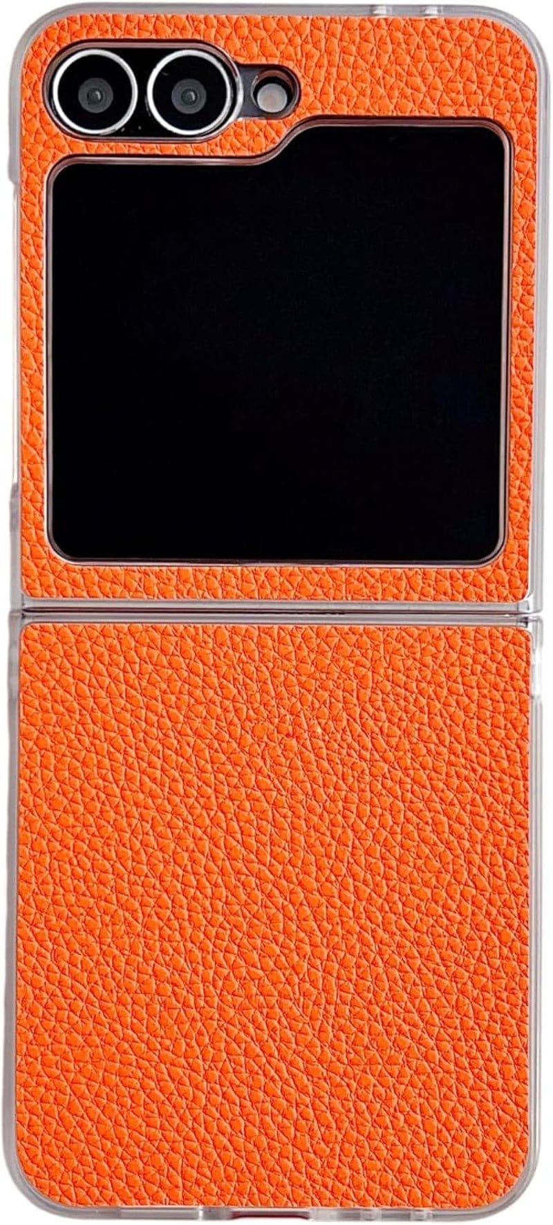 【新品未使用】Aging GZ cover Type2/SAPPHIRE Leather Case Compatible with Samsung Galaxy Z Flip 7, PU Hard PC Thin