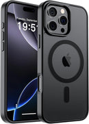 Magnetic for Iphone 16 Pro Max Case (Military Grade Drop Protection) Slim Translucent