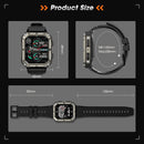 Military Smart Watches for Men (Answer/Make Call), 100M Waterproof Rugged Smart Watch for Android Phones