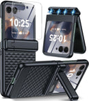 Motorola Razr Ultra Hinge Protection&Kickstand Built - In Screen Protector Phone Case