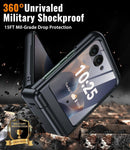 Motorola Razr Ultra Hinge Protection&Kickstand Built - In Screen Protector Phone Case