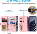 OnePlus 10 Pro One Plus 10Pro 5G Wallet Case Wrist Strap Zipper Purse Phone Cover