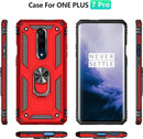OnePlus 7 Pro Case Military Protection Built - in 360 Rotation Car Magnetic Holder 6.67" Blue