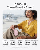 Portable Charger, 10,000Mah 30W Power Bank, USB - C in and Out Fast Charging Battery Pack