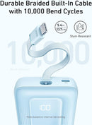 Portable Charger, 10,000Mah 30W Power Bank, USB - C in and Out Fast Charging Battery Pack
