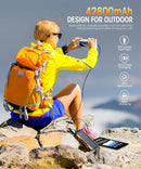 Power - Bank - Solar - Charger - 42800Mah Portable Charger,Solar Power Bank,External Battery