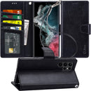 Samsung Galaxy S24 Plus 5G Wallet Case Flip Cover Kickstand Wristlet Strap