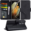 Samsung Galaxy S24 Plus 5G Wallet Case Flip Cover Kickstand Wristlet Strap