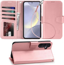 Samsung Galaxy S24 Plus 5G Wallet Case Flip Cover Kickstand Wristlet Strap