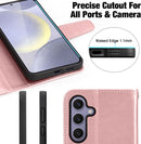 Samsung Galaxy S24 Plus 5G Wallet Case Flip Cover Kickstand Wristlet Strap