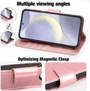 Samsung Galaxy S24 Plus 5G Wallet Case Flip Cover Kickstand Wristlet Strap