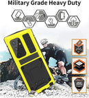 Samsung Galaxy S24 Plus Metal Case Kickstand Screen Protector Camera Cover