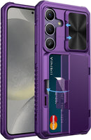 Samsung Galaxy S24 Ultra Slide Camera Protection Cover Wallet Phone Case