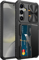 Samsung Galaxy S24 Ultra Slide Camera Protection Cover Wallet Phone Case