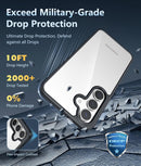Samsung Galaxy S25 - Plus Military Grade Drop Protection Transparent Cases