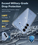 Samsung Galaxy S25 - Plus Military Grade Drop Protection Transparent Cases