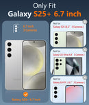 Samsung Galaxy S25 - Plus Military Grade Drop Protection Transparent Cases