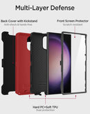 Samsung Galaxy S25 Ultra Rugged Heavy - Duty Holster Case with 360° Rotating Belt Clip