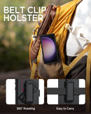 Samsung Galaxy S25 Ultra Rugged Heavy - Duty Holster Case with 360° Rotating Belt Clip