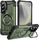 Samsung Galaxy S25/S24 with Kickstand Support Wireless Charging Magnetic Case