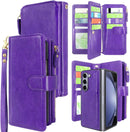 Samsung Galaxy Z Fold 5 5G Z Fold 5 Cash Coin Zipper Pocket 12 Card Slots Holder