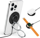 Wireless Charger 15W Fast Charging Pad Phone Ring Holder iPhone 12/13/16/17, Apple Watch