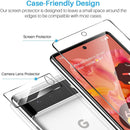 2 Pack Google Pixel 6 Screen Protector + 2 Pack Camera Lens Protector